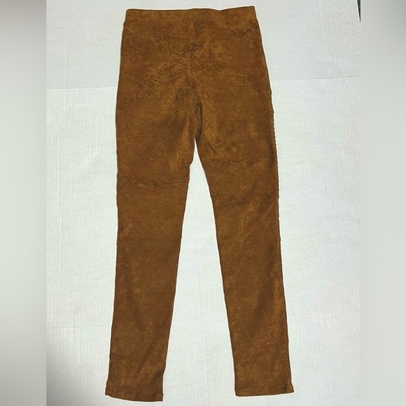 A.Peach - Womens Motto Style Faux Suede Leggings Sz. MD - Picture 6 of 8